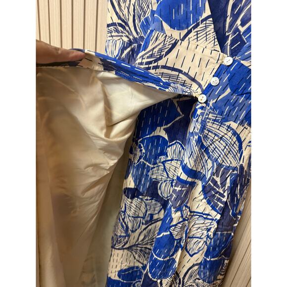 Lost + Wander Bellflower Midi Dress in Blue Floral Medium - Picture 5 of 12